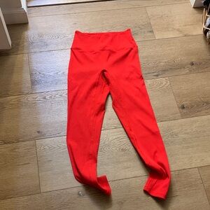 SOLID & STRIPED Bright Red High-Waist Leggings